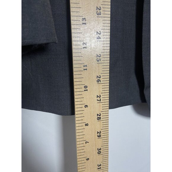 Mantoni Mens Gray 100% Virgin Wool Suit Jacket Blazer Italy Super 140s Size 44 - Picture 8 of 14